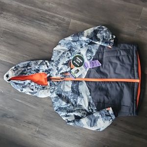 Hurley water resistant hooded winter snow jacket size XS 5/6 boys